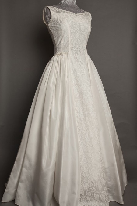 50s simple vintage wedding dress Emma Domb