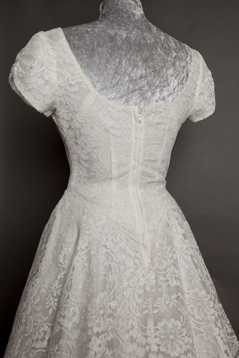 1950s lace wedding dress, c Heavenly Vintage Brides