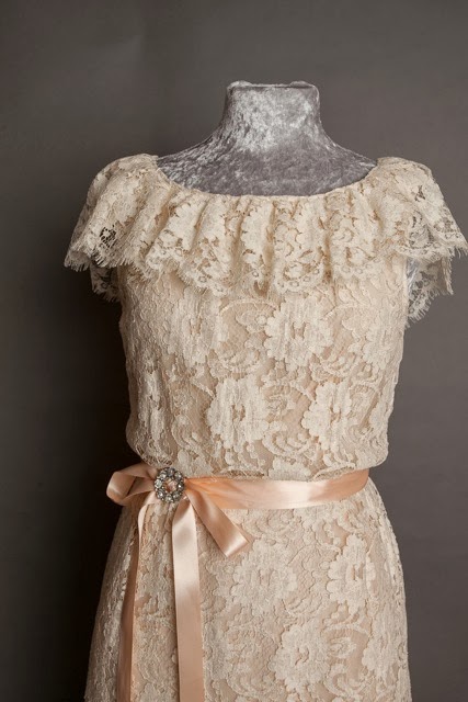 1950s lace wedding dresses c HVB vintage wedding blog