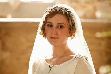 Trends in vintage wedding dresses, Lady Mary from Downton Abbey, Edwardian style